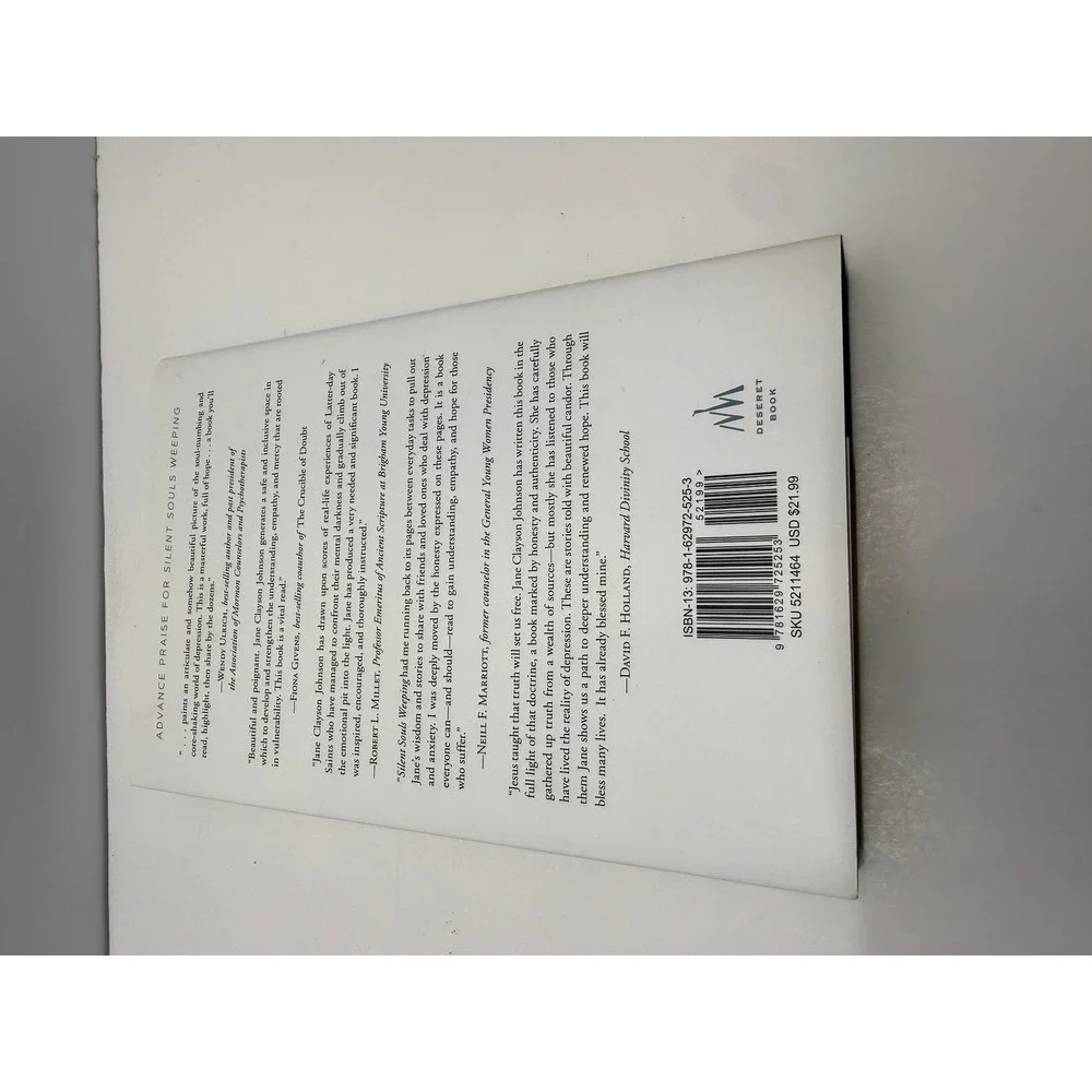 Silent Souls Weeping Depression Jane Clayson Johnson Hardcover Deseret Book 2018